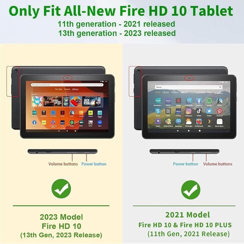 حالة لوحة المفاتيح لـ Amazon Fire HD 10 Tablet (الجيل الثالث عشر/الحادي عشر ، 2023/2021 إصدار) in Kuwait
