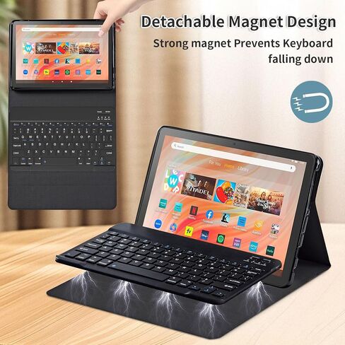 حالة لوحة المفاتيح لـ Amazon Fire HD 10 Tablet (الجيل الثالث عشر/الحادي عشر ، 2023/2021 إصدار) in Kuwait