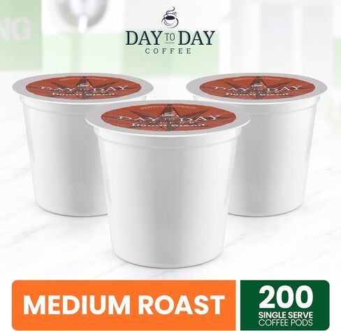 Day To Day 200-Count Donut Blend, Medium Roast Single Serve Coffee Pods for K-Cup Keurig Brewers in Saudi Arabia