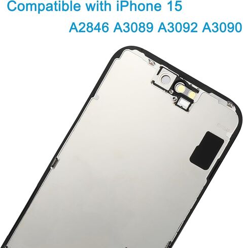 استبدال شاشة LCD لجهاز iPhone 15 A3090 A2846 A3089 A3092 6.1inch HD Respons Screen Parmizer Assembly مع مجموعة الإصلاح in Kuwait
