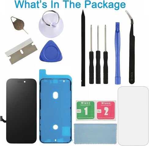 استبدال شاشة LCD لجهاز iPhone 15 A3090 A2846 A3089 A3092 6.1inch HD Respons Screen Parmizer Assembly مع مجموعة الإصلاح in Kuwait