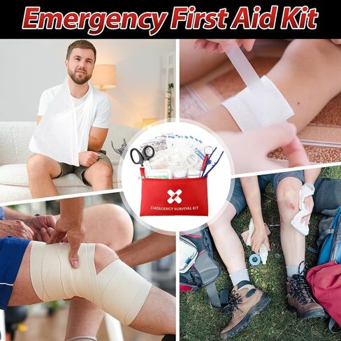 Geiserairailie 10 حقائب صغيرة الإسعافات الأولية طقم صغير حجم سفر طوارئ طوارئ مجموعة الحزم ذاتية الحزمة الذات in Kuwait