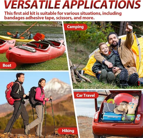 Geiserairailie 10 حقائب صغيرة الإسعافات الأولية طقم صغير حجم سفر طوارئ طوارئ مجموعة الحزم ذاتية الحزمة الذات in Kuwait
