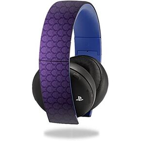 MightySkins Skin Compatible with Sony PS4 Gold Wireless Headset (Original Model ONLY) Headphones Sticker Skins Antique Purple