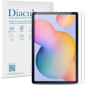 واقي شاشة الحيوانات الأليفة من 2 حزمة مع طلاء زجاجي لـ Samsung Galaxy Tab S6 Lite 10.4 بوصة (2024/2022/2020) ، HD Clear ، S PEN متوافق ، مضاد للضوء الأزرق ، غير قابل للكسر ، سهلة التثبيت