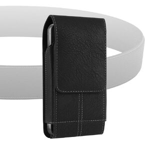 Geekria Universal Mobile Phone Card Belt Bag Compatible with íPhone 15 Pro Max/Samsung Galaxy S23+, Cell Phone Holster with Belt Clip, Hard Smartphone Pocket for Outdoor Sport Travel