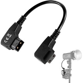 NEEWER D Tap Male to D Tap Female Extension Power Cable, D Tap Lead Extension Cable for Camera/LED light, Compatible with Smallrig V Mount Battery NEEWER PS050E PS099E PS099EP PS150E, 7.87"/20cm NC012