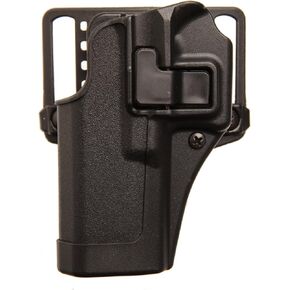 BLACKHAWK Serpa CQC Belt Loop and Paddle Holster For Glock 20 Right Hand Black, Size 13 - Glock 20/21/37, S&W M&P .45 Cal & Pro 9/40 (410513BK-R)