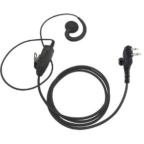 bd502i Radio C Swivel Headset 2 Pin Two Way Ear Piece Walkie Talkie Earpiece with Mic Compatible for Hytera Hyt bd552i bd612i tc 508 pd402i pd562i tc-508 tc508 tc320 pd482i pd602i pd662