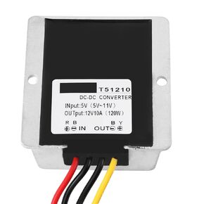 5V to 12V Step Up Converter 6 Till 12 Volts Omvandlare,6V 12V Converter,DC DC Step Up Converter 5V to 12V 10A 120W Boost Power Supply Module
