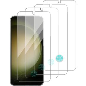 4 Pack Glass Screen Protector Compatible for Samsung Galaxy S23 / SM-S911u [9H Hardness]-HD Screen Tempered Glass, Scratch Resistant,Easy Install [Case Friendly]
