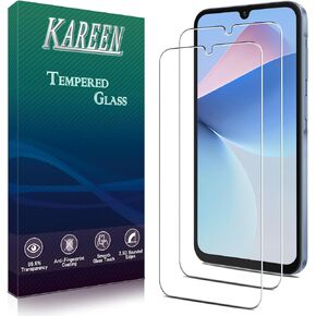 KAREEN 2 Pack Screen Protector for Samsung Galaxy A16 5G / 4G 6.7-Inch Tempered Glass, Anti-Scratch, Bubble Free, Case Friendly