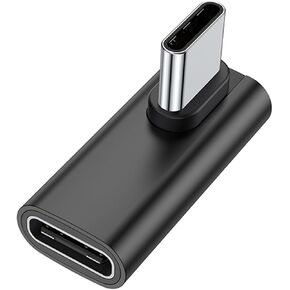 USB C to USB C Adapter 90 Degree USB C to USB C Adapter 40Gbps USB C Female to USB Male Adapter Data Sync 100W Fast Charging Adapter for Pc
