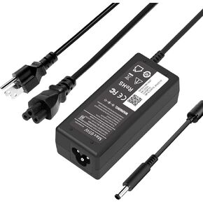 65W Dell in-spiron Laptop Charger，AC Power Adapter for Dell in-spiron 11 13 14 17 15 3000 5000 7000 Series 3555 3565 3567 3568 3551 5558 5555 5559 5100 3576 3583 7347 7348 7569