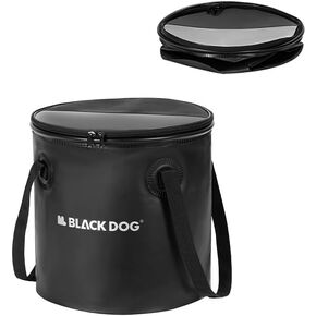 Blackdog 4.39 Gallon Camping Folding Bucket, Lightweight Folding Water Container with Handle & Lid, Fordable Bucket Wash Basin with Outlet Valve for Travelling Camping Hiking Fishing, EVA