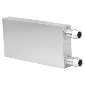 Aluminum Water Cooling Block Liquid Water Cooler Heat Sink System for Computer Laptop CPU Radiators Heatsink Endothermic Head(40x60x12mm)