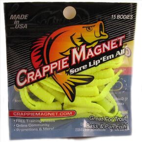 Leland Crappie Magnet 1.5" 15ct Opaque Chartreuse