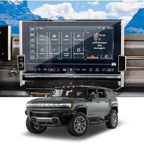 Car Screen Protector for Hummer EV Pickup/SUV 2024 Car Touchscreen Navigation Touch Screen Protector, Dashboard Protector Film,HD Clear Tempered Glass 9H Scratch Resistance Interior Accessories (Navigation Screen)