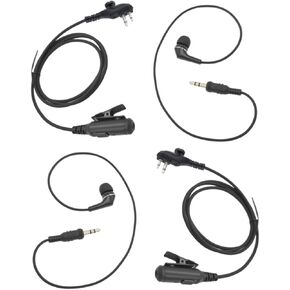 bd502i Radio3.5 Aux Audio Headset 2 Pin Ear Piece Walkie Talkie Earpiece Mic for Hytera Hyt bd552i bd612i tc 508 pd402i pd562i tc-508 tc508 tc320 pd482i pd602i pd662(2Pack) (Earbud Pattern)