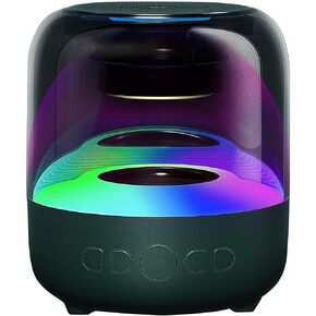 Bluetooth Speaker,Intelligent Voice Control USB/TF Card Playback with Colorful Ambient Lights,Portable Speaker for Family Listening to Music,Watching TV Dramas,Traveling,and Traveling.