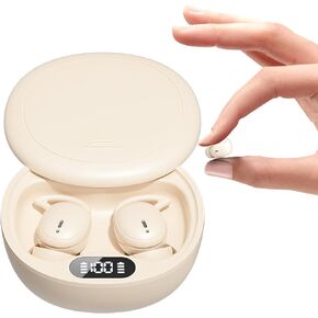 Wireless Small Mini Invisible Comfortable Earbuds Wireless Bluetooth Noise Cancelling in Ear Soft Headphones for Small Ear Canals Bluetooth Mini Hidden Sleep Ear Buds for iPhone Android Work Sleeping