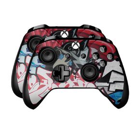 Skin Compatible with Microsoft Xbox One Controller (2 Pack) - Graffiti Mash Up - Premium 3M Vinyl Protective Wrap Decal Cover - Easy to Apply | Crafted in The USA by MightySkins