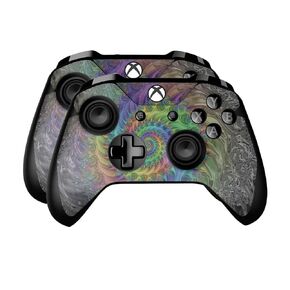 Skin Compatible with Microsoft Xbox One Controller (2 Pack) - Tripping - Premium 3M Vinyl Protective Wrap Decal Cover - Easy to Apply | Crafted in The USA by MightySkins