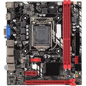 FOSA B75M Custom PC Motherboard LGA1155 Motherboard Support 1155 Pins I3 I5 I7 Processor, 2 DDR3 Memory Slots, VGA, HDMI, PCI E1, SATA