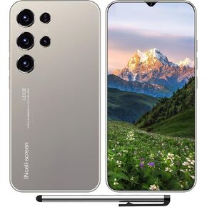 C24 Unlocked Phones, 4GB+128GB Unlocked Android 13 Smartphone, 6.3" Full Netcom Cell Phone with Pen, Octa Core CPU, 6000mAh Battery, GPS/Face ID/Dual SIM Phone (Grey)