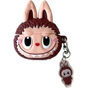 Compatible with AirPods 4th Generation(2024 Release) with Keychain,Cute Cartoon Popular Anime Design Shockproof Headphone Covers for AirPods 4