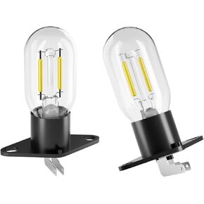 2W Z187 Light Bulb Set,DIY Lighting with 2 Pack Black Microwave Bulb for Outdoor Garden Patio,5000K,110-130V, Equivalent Incandescent 20W