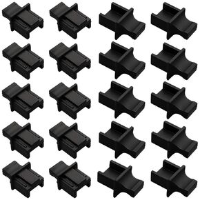 30 Pack Gigabit Switch Port Dust Cover Cap Protector with Handle Grip Plastic RJ45 Plug Socket Stopper for TP-Link NETGEAR Ethernet Splitter Network Hub Switches Internet Router Moderm