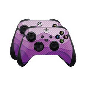 Glossy Glitter Skin Compatible with Microsoft Xbox Series X|S Controller (2 Pack) - Papercraft Blue - Premium 3M Vinyl Protective Wrap Decal Cover - Easy to Apply | Crafted in The USA by MightySkins