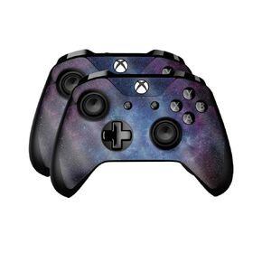 Glossy Glitter Skin Compatible with Microsoft Xbox One Controller (2 Pack) - Nebula - Premium 3M Vinyl Protective Wrap Decal Cover - Easy to Apply | Crafted in The USA by MightySkins