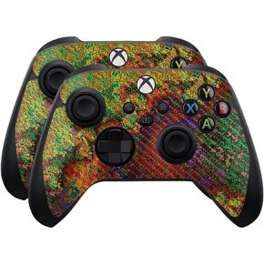 Skin Compatible with Microsoft Xbox Series X|S Controller (2 Pack) - Rasta Lion - Premium 3M Vinyl Protective Wrap Decal Cover - Easy to Apply | Crafted in The USA by MightySkins in Saudi Arabia