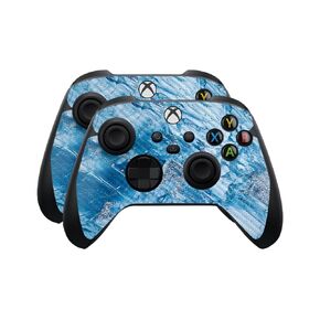 Glossy Glitter Skin Compatible with Microsoft Xbox Series X|S Controller (2 Pack) - Winter Rock - Premium 3M Vinyl Protective Wrap Decal Cover - Easy to Apply | Crafted in The USA by MightySkins
