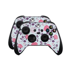 Carbon Fiber Skin Compatible with Microsoft Xbox Series X|S Controller (2 Pack) - Gold Tiles - Premium 3M Vinyl Protective Wrap Decal Cover - Easy to Apply | Crafted in The USA by MightySkins