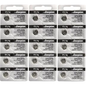 Energizer 371 or 370 Button Cell Silver Oxide SR920SW 15 Watch Batteries