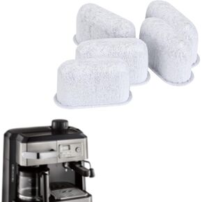 5pcs Coffee Maker Filter Replacement, Activated Charcoal Water Filter Pods Coffee Cafe Maker Carbon Filter Compatible with Delonghi 7313285779 Espresso Machine Filter Parts Accessories