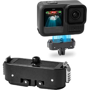 Magnetic Mount for Gopro Hero 13 Camera Magnetic Latch Dual Claws Interface,Aluminum Mount with 1/4" Screw, for Go pro 13 Adapter Camera Accessories