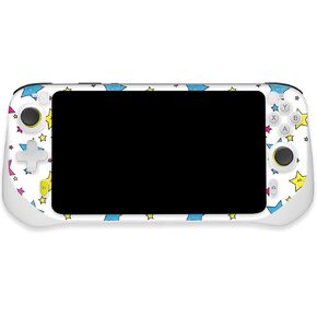 MightySkins Glossy Glitter Skin Compatible with Logitech G Cloud Gaming Handheld - Smiley Stars | Protective, Durable High-Gloss Glitter Finish | Easy to Apply | Made in The USA