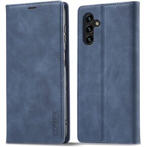 EYZUTAK Case for Samsung Galaxy A13 5G/4G/A04S, Vintage Classic Matte Leather Wallet Case Flip Notebook Style Cover with Magnetic Closure Kickstand Card Slots - Dark Blue