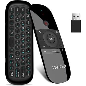 Air Remote,WeChip 2.4G Wireless Keyboard W1 Remote Control for Android TV Box/PC/Projector/HTPC/All-in-one PC and More