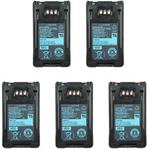 5X Kenwood KNB-48L Battery for Kenwood Radios NX-200 NX-300 TK-5220 TK-5320 KNB-47L Replacement Li-ion Battery