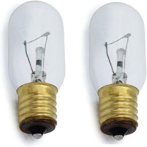 40W 120V Replacement for Whirlpool 8206232A Bulb by Technical Precision - T8 Incandescent Microwave Replacement Bulbs - Replaces 125V 40W Appliance Bulb for Range Hood & Oven - E17 Screw Base - 2 Pack
