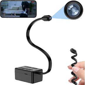 Hidden Camera 1080P HD Video WiFi Mini Camera Campaign Monitoring 2100 mA Battery Family Security 115°Wide Angle SD Card
