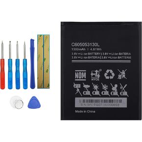 New C605053130L Replacement Battery Compatible with BLU C4 C050U with Toolkit