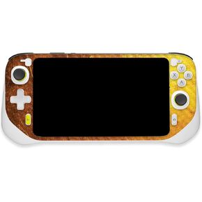 MightySkins Carbon Fiber Skin Compatible with Logitech G Cloud Gaming Handheld - Textured Gold | Protective, Durable Textured Carbon Fiber Finish | Easy to Apply | Made in The USA