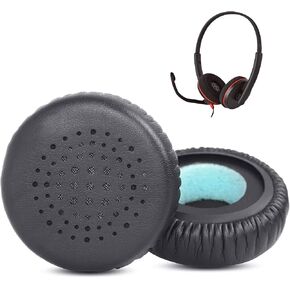 Prime Replacement Earpads Compatible with Plantronics Blackwire C3210 C3215 C3220 C3225 Headphone Ear Pads Cushion(Protein Leather/Memory Foam)