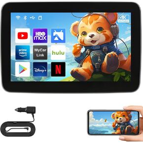 10.1inch Android Portable Car TV Headrest Tablet للسيارات دعم المقعد الخلفي الهاتف اللاسلكي المتطابق اللمس مع WiFi/Bluetooth/HDMI/USB/مشغل الفيديو (10.1 '' 2g+32g 1p)